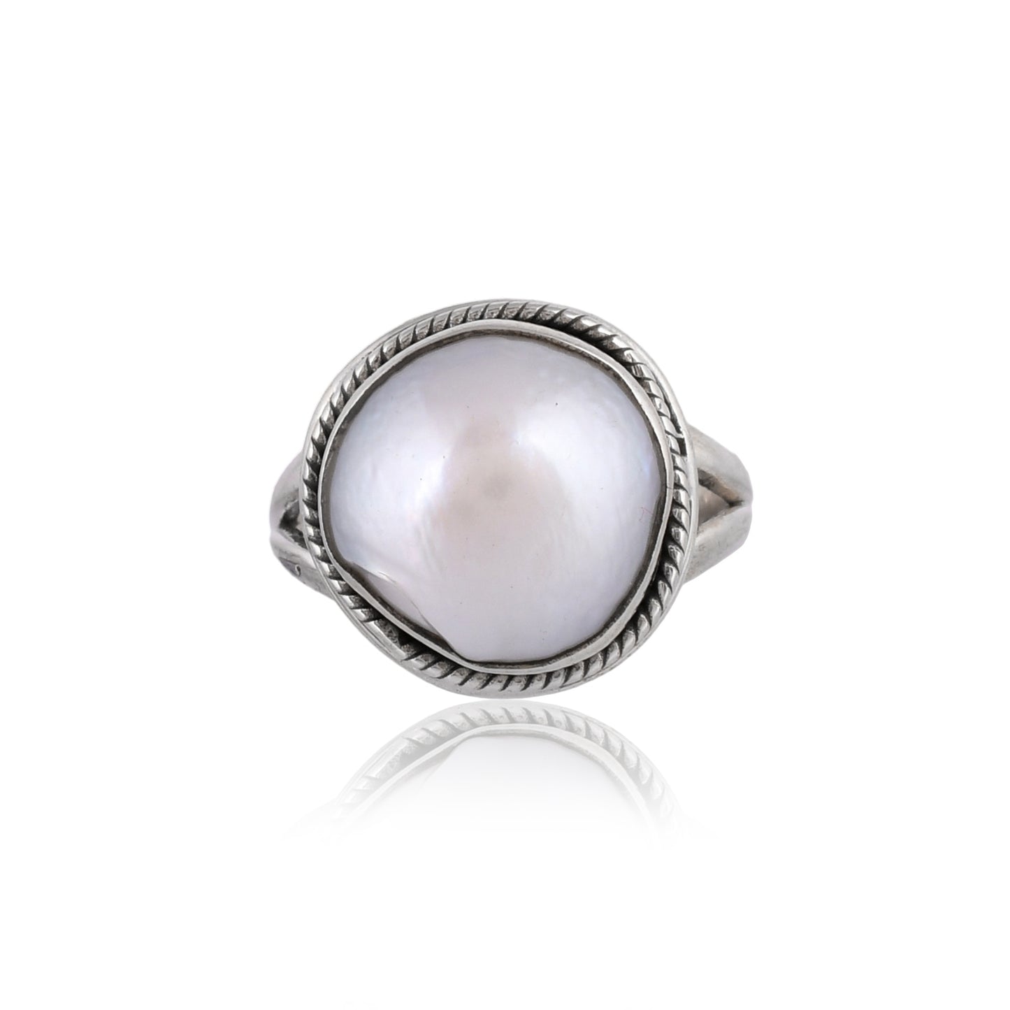 Silver Freshwater Pearl Ring