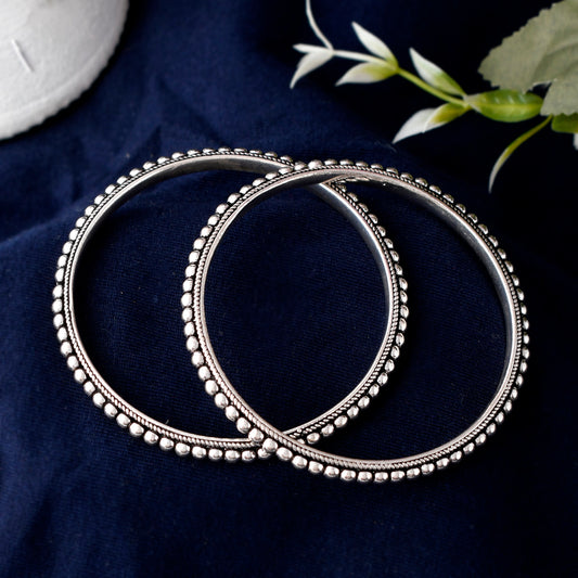Silver Rava Bangles(Pair)