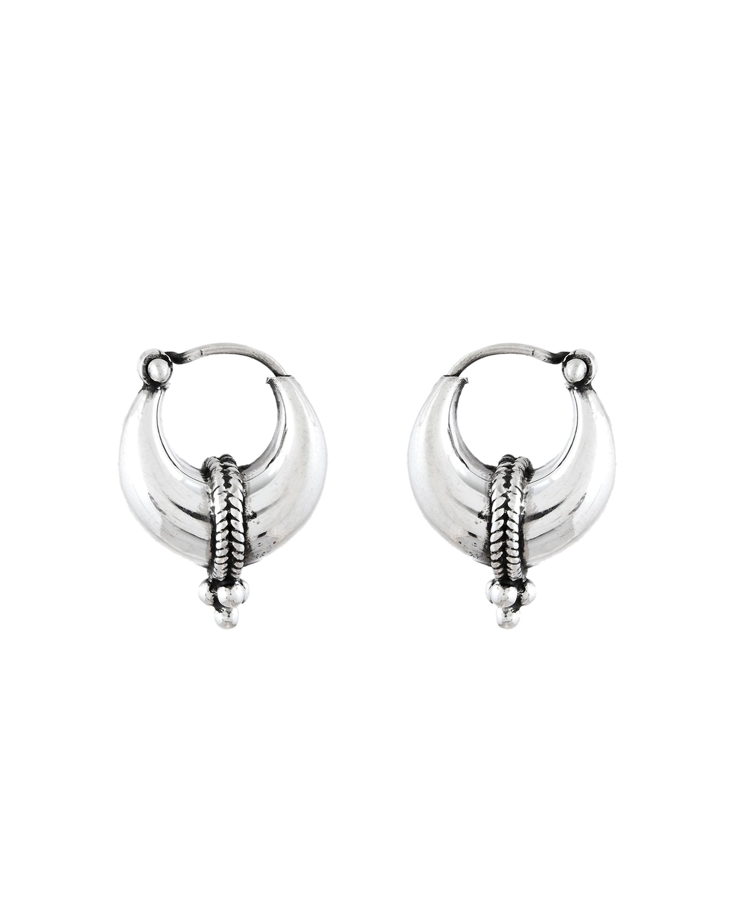 Silver Tribal Murki Earrings