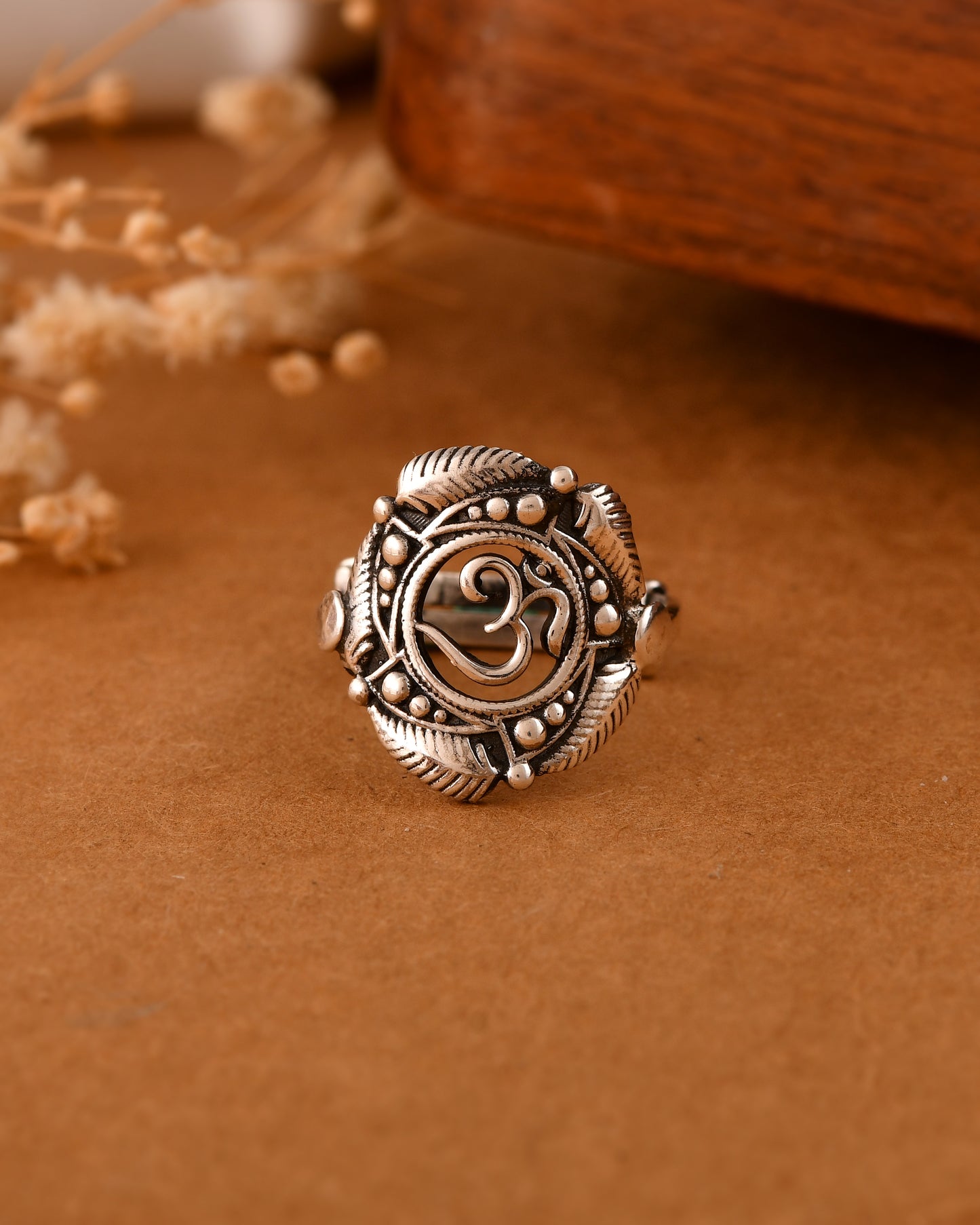 Silver Om Ring