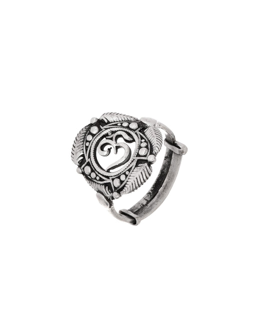 Silver Om Ring