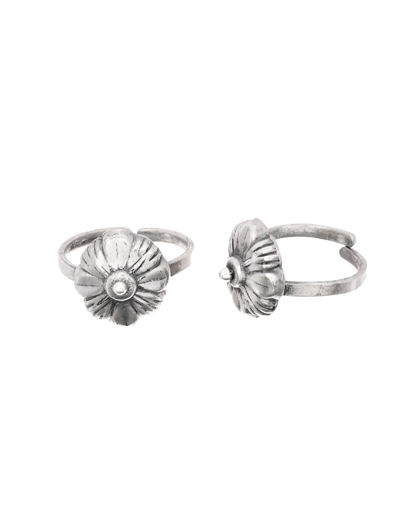 Floral Grace Toe-rings ( Pair)