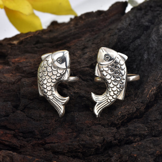 Silver Fish Toe-Rings