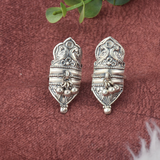 Silver Tota Maina Maharani Toerings