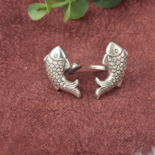 Silver Fish Toe-Rings