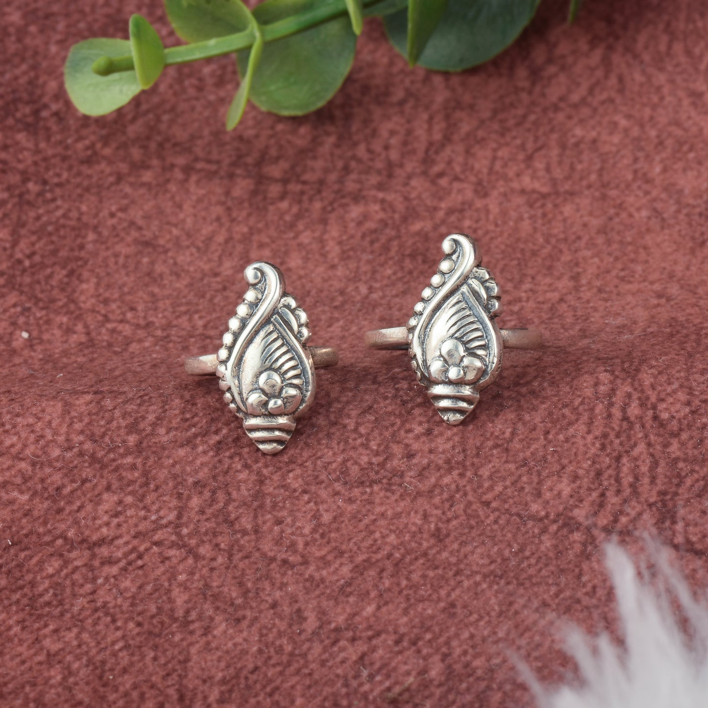 Silver Antique Toe-rings