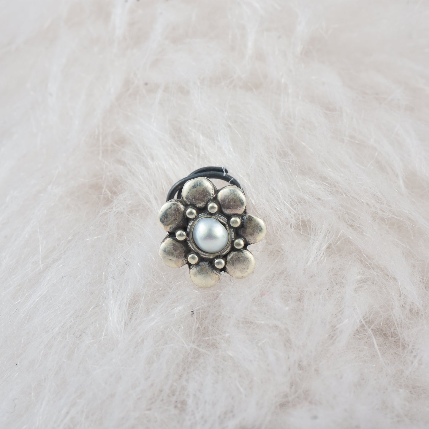 Silver Dainty Flower Nosepin( Wire/Clip-on)